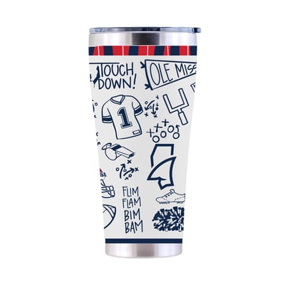 Ole Miss Rebels The Memory Company 30oz. Sketchpad Stainless Steel Tumbler