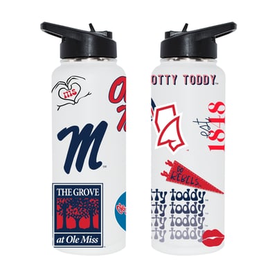 Ole Miss Rebels The Memory Company 34oz. Loco Stainless Steel Quencher Bottle