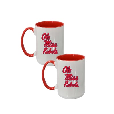 Ole Miss Rebels The Memory Company Two-Piece 15oz. Logo Coffee Mug Set