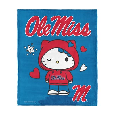 Ole Miss Rebels The Northwest Group Hello Kitty 46" x 60" Silk Touch Throw Blanket