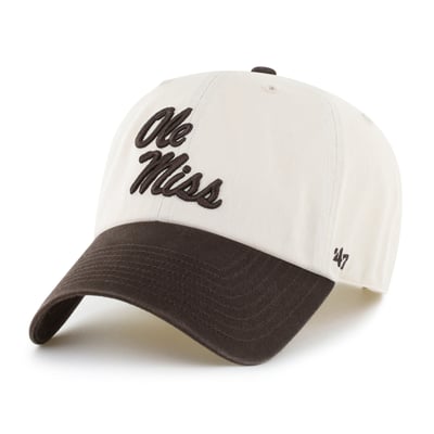 Ole Miss Rebels '47 Unisex Clean Up Adjustable Hat - Natural/Brown