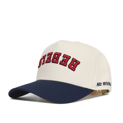 Ole Miss Rebels No Rivals Unisex Upside Down Classic Colors Adjustable Hat - Natural/Navy