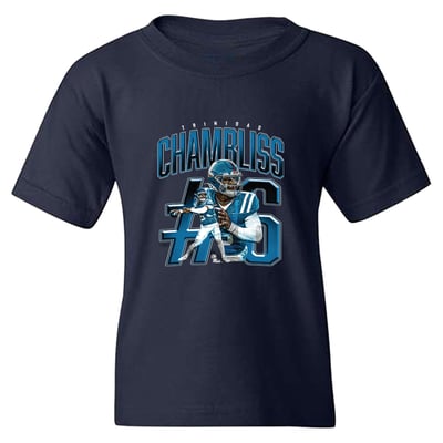 Trinidad Chambliss Ole Miss Rebels Unisex Caricature T-Shirt - Navy