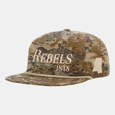 Ole Miss Rebels Uscape Apparel Unisex Traditional Trail Golfer Adjustable Hat - Camo
