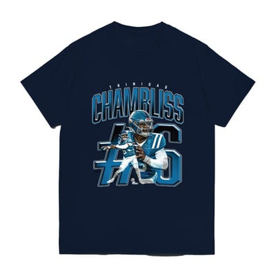 Trinidad Chambliss Ole Miss Rebels Youth Caricature T-Shirt - Navy