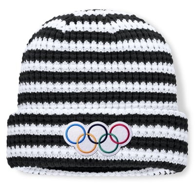 Olympic Games Fanatics IOC Vary Cuffed Knit Hat - Black
