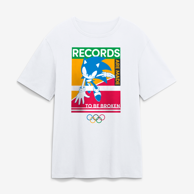 Olympic Games x Sonic the Hedgehog Break Records T-Shirt - White