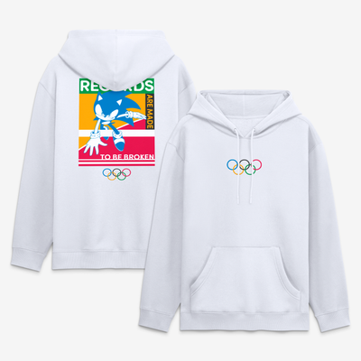 Olympic Games x Sonic the Hedgehog Records Broken Hoodie - White