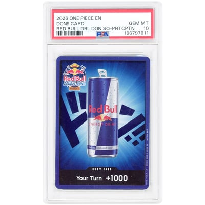 DON!! Card Red Bull 2026 One Piece Red Bull Tournament Circuit Promo #NNO PSA Authenticated 10 Card