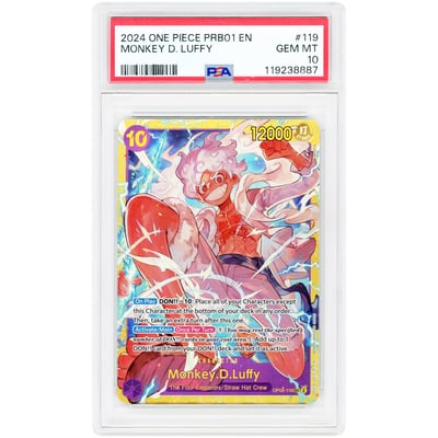 Monkey D.Luffy 2024 One Piece Awakening of the New Era Secret Rare #OP05-119 PSA Authenticated 10 Card