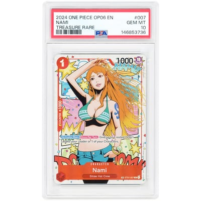 Nami 2024 One Piece Wings of the Captain Alternate Art #ST01-007 PSA Authenticated 10 Card
