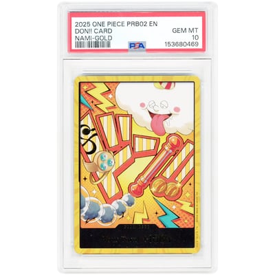Nami DON!! 2025 One Piece Premium Booster - The Best Vol. 2 Gold #NNO PSA Authenticated 10 Card