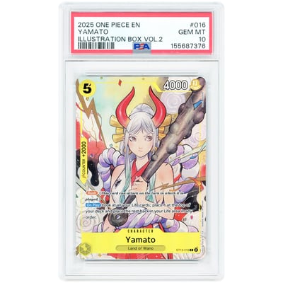 Yamato 2025 One Piece Illustration Box Vol.2 Promo #ST13-016 PSA Authenticated 10 Card