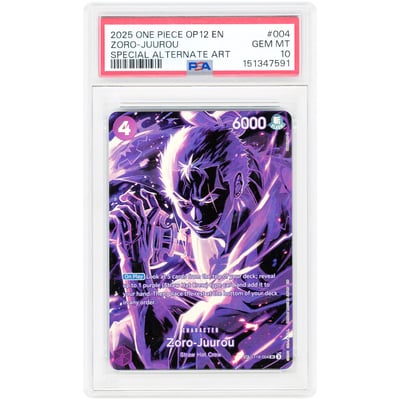 Zoro-Juurou 2025 One Piece Legacy of the Master Special Alternate Art #ST18-004 PSA Authenticated 10 Card