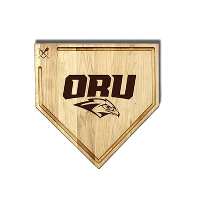 Oral Roberts Golden Eagles Jardine Baseball BBQ 17" x 17" Home Plate Cutting Board with Trough