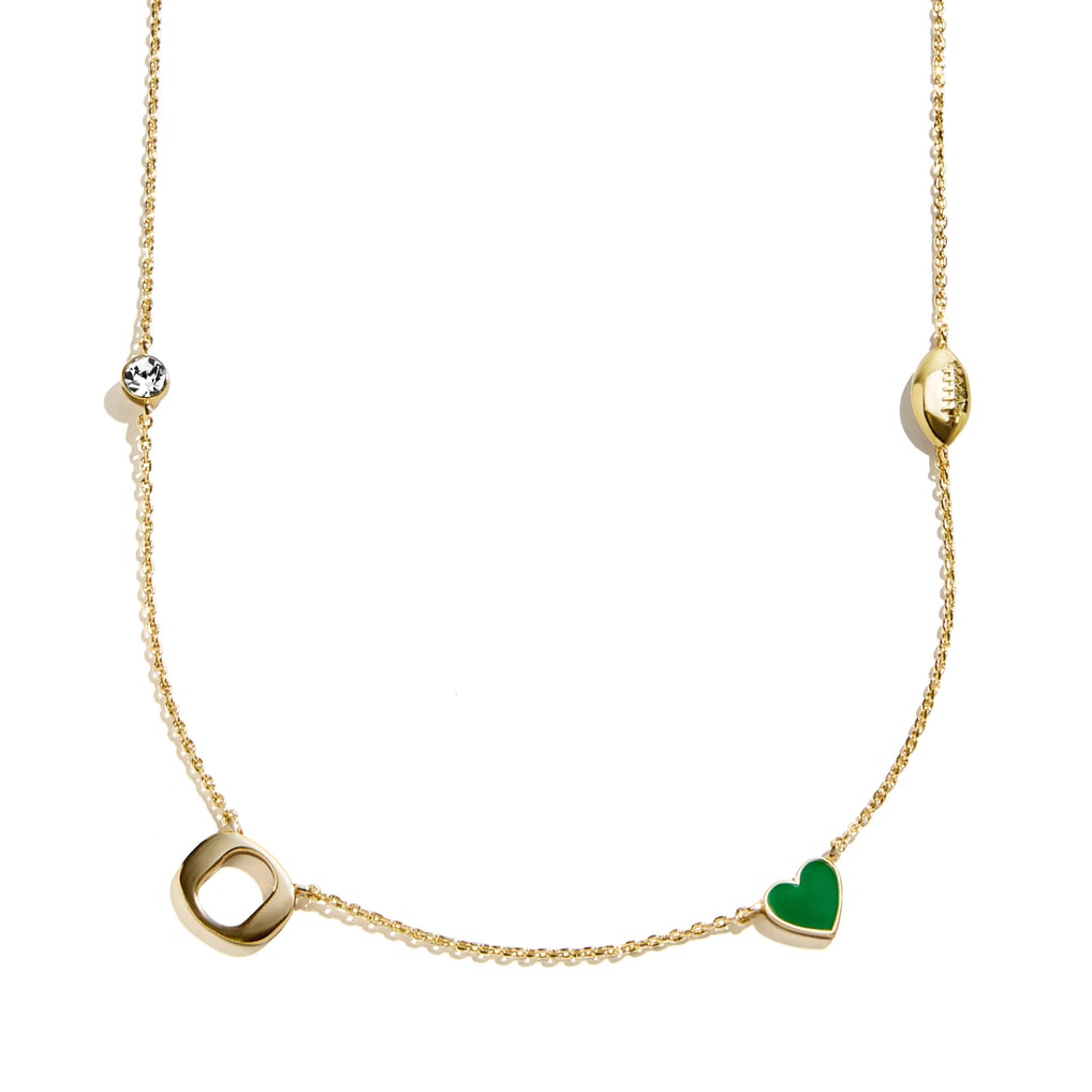 Oregon Ducks BaubleBar Delicate Spaced Charm Necklace