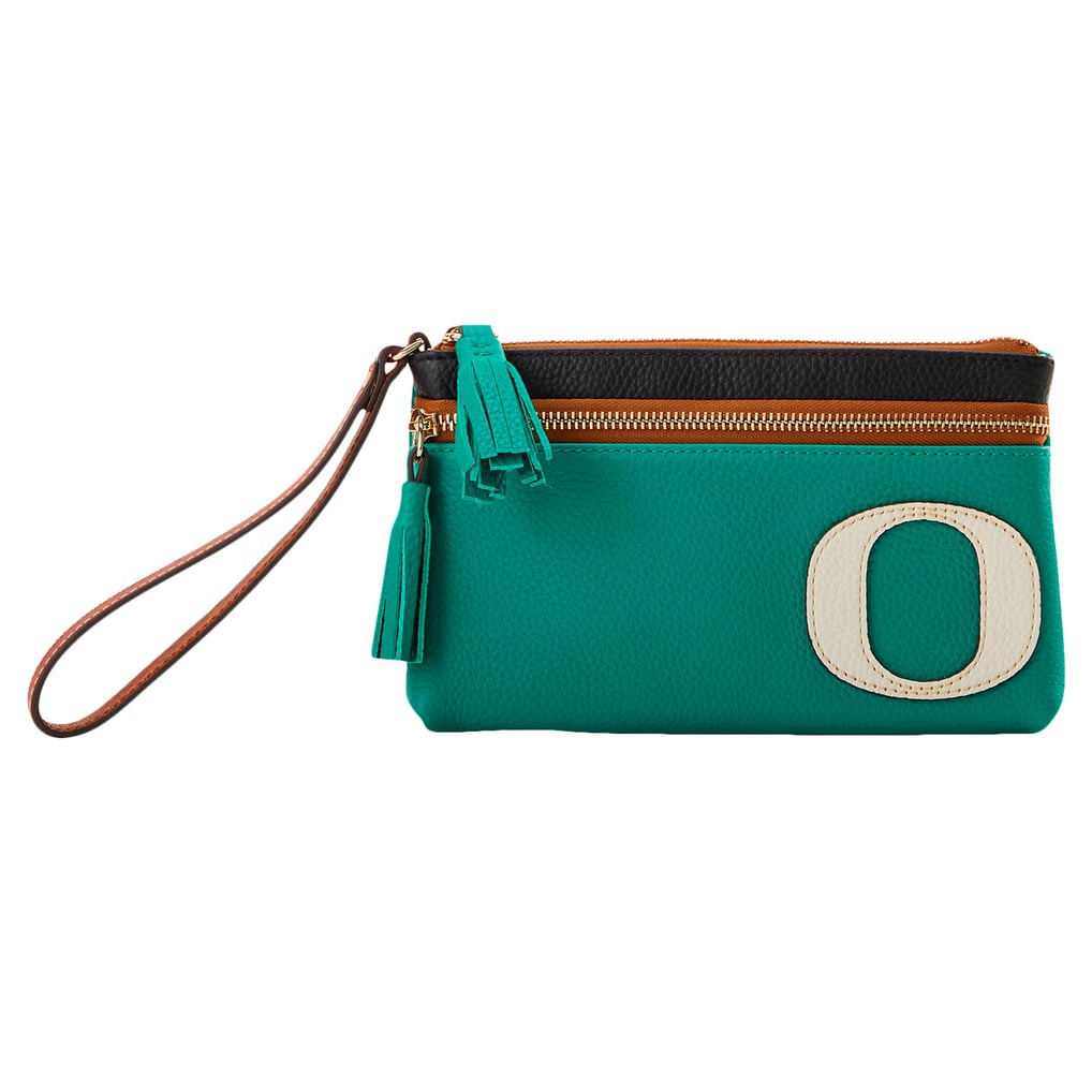 Oregon Ducks Dooney & Bourke Infield Double-Zip Wristlet