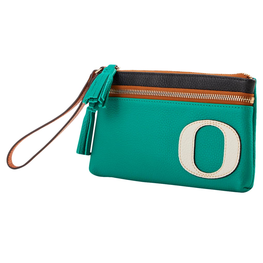 Oregon Ducks Dooney & Bourke Infield Double-Zip Wristlet