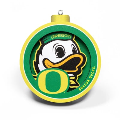 Oregon Ducks Fanpoint 3D Logo Series Ornament