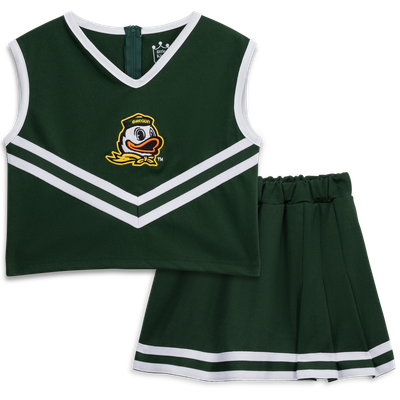  Oregon Ducks Little King Girls Youth Two-Piece Cheer Set - Green