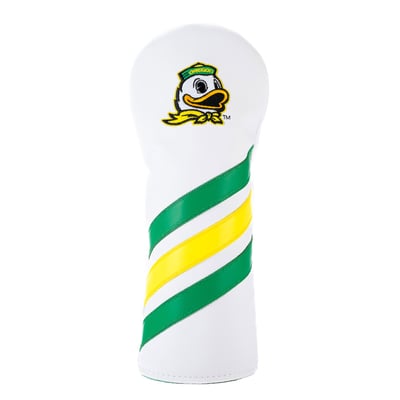 Oregon Ducks Hometown Brands Leather Stripes Fairway Headcover