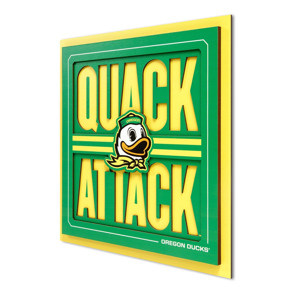 Oregon Ducks IDNA Slogan Series 3D Wall Art