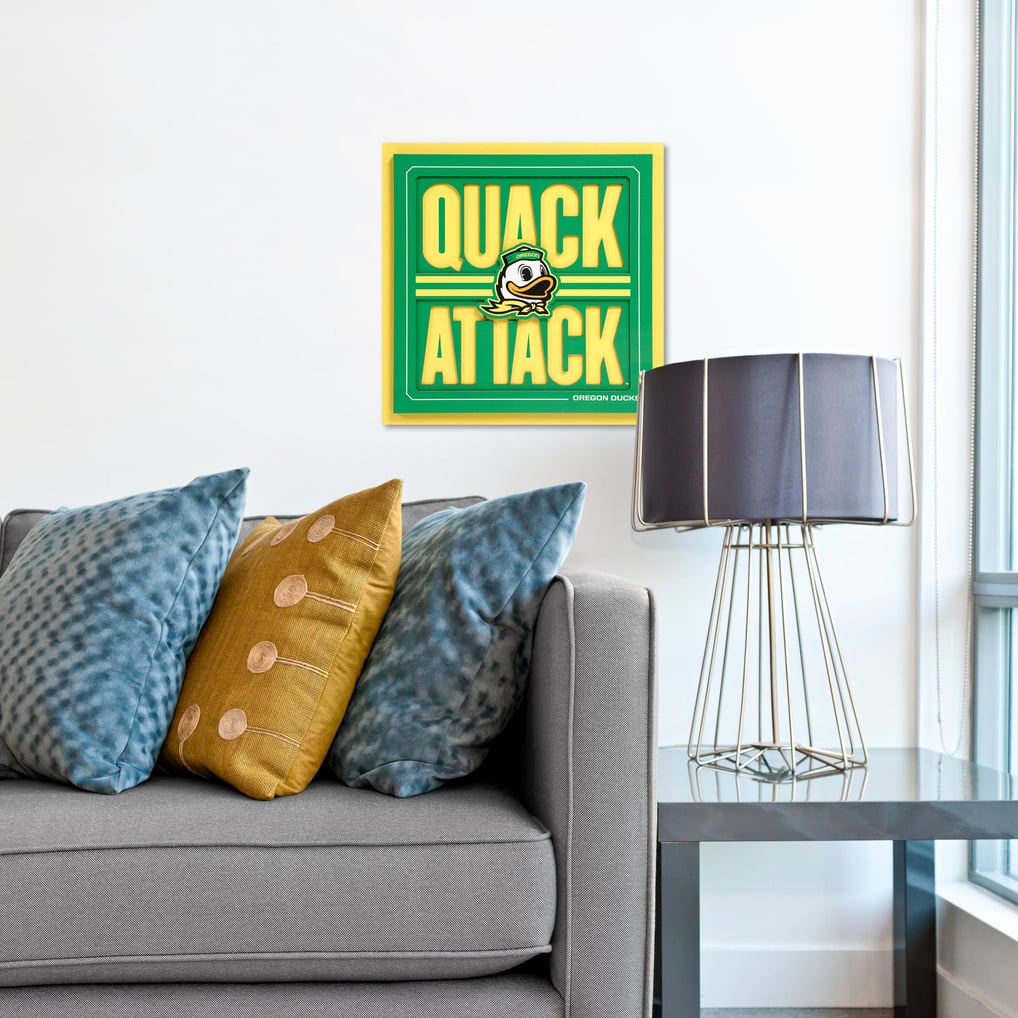 Oregon Ducks IDNA Slogan Series 3D Wall Art