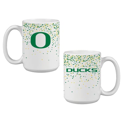 Indigo Falls Oregon Ducks Confetti Mug - Set of 2

