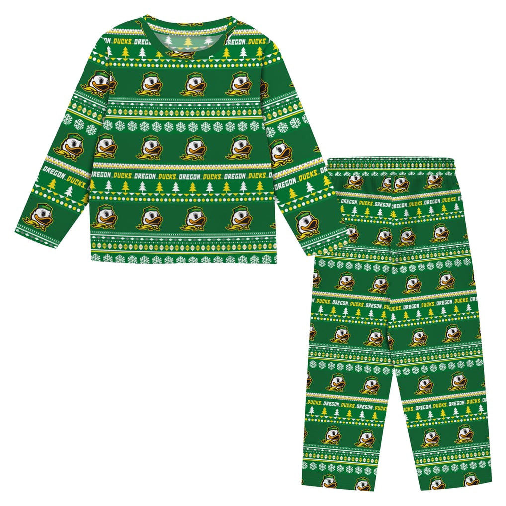  Oregon Ducks Outerstuff Infant & Newborn Ugly Sweater Pajama Set - Green