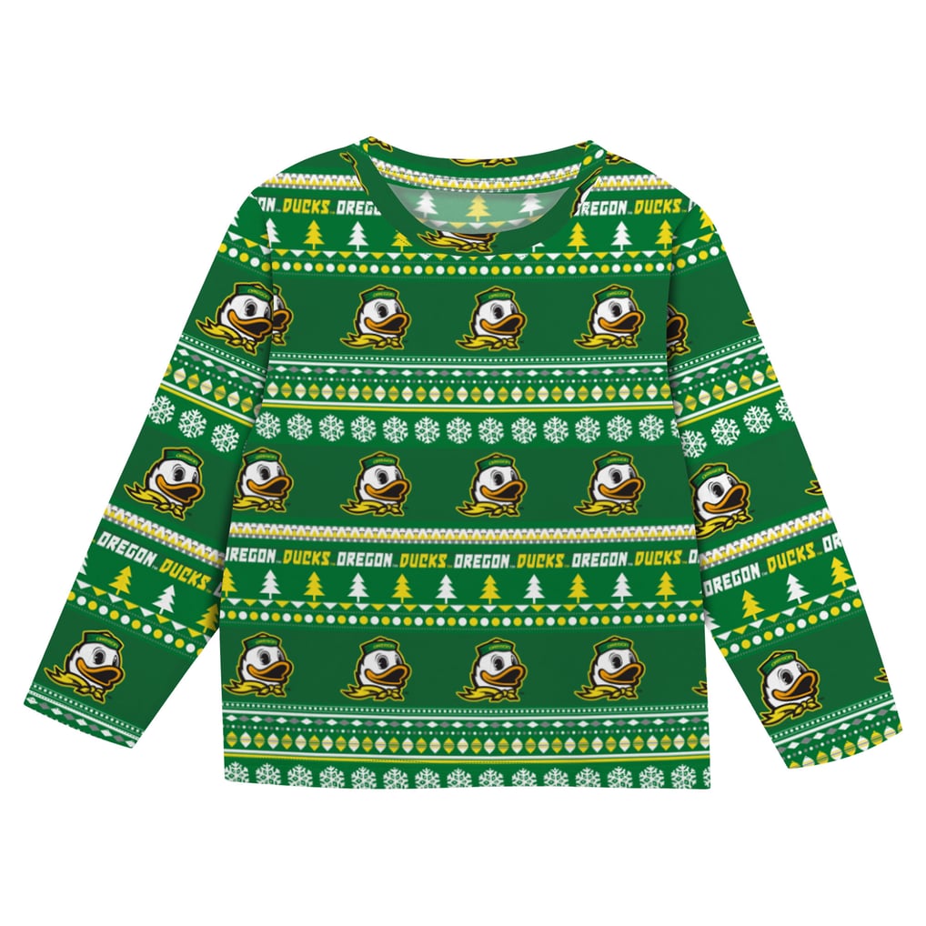  Oregon Ducks Outerstuff Infant & Newborn Ugly Sweater Pajama Set - Green