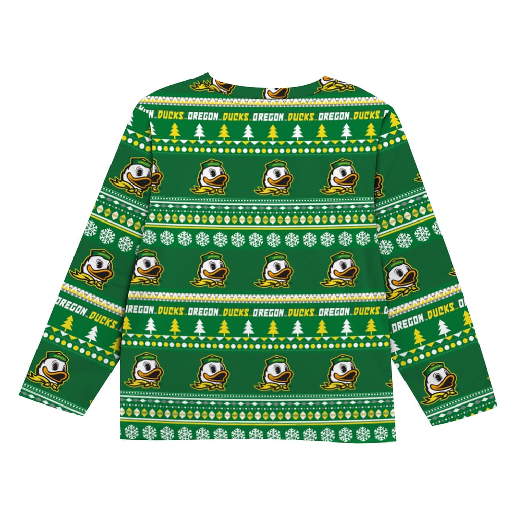 Oregon Ducks Outerstuff Infant & Newborn Ugly Sweater Pajama Set - Green