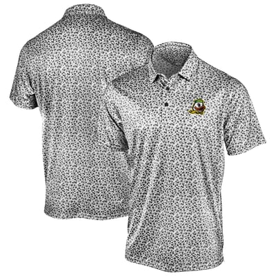 Oregon Ducks Antigua Flourish Polo - Black