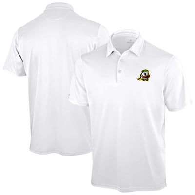 Oregon Ducks Antigua Unshakeable Solid Polo - White