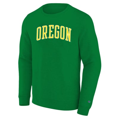 Oregon Ducks Champion Arch Applique Sweatshirt Men's Big and Tall - Green