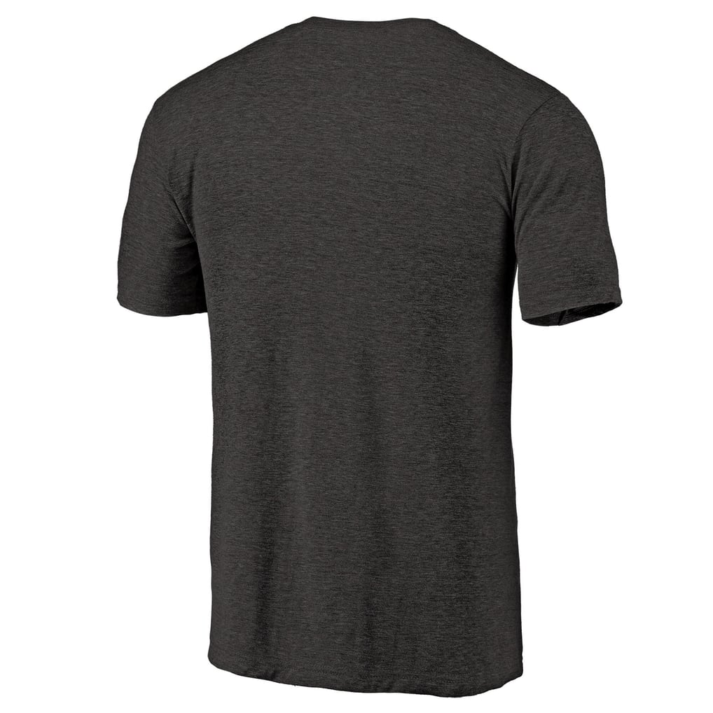 Oregon Ducks Left Chest Distressed Logo Tri-Blend T-Shirt - Black Heathered