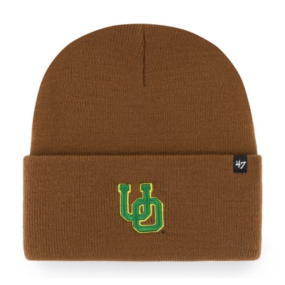 Oregon Ducks Carhartt x '47 Cuffed Knit Hat - Brown