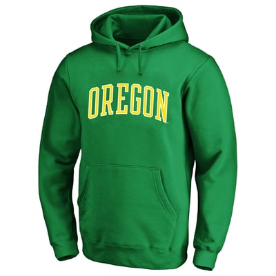 Oregon Ducks Champion Arch Over Tackle Twill Hoodie - Green