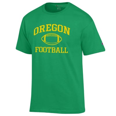 Oregon Ducks Champion Football Icon T-Shirt - Green