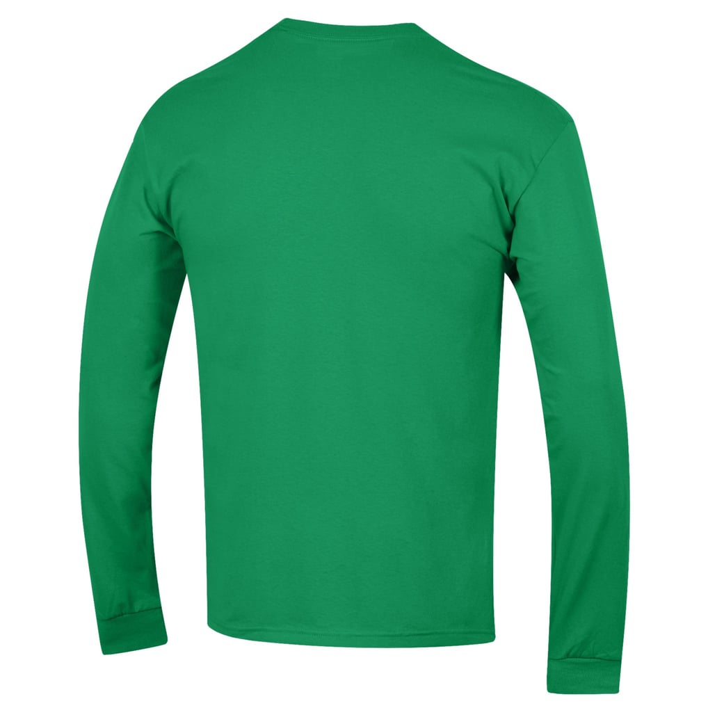 Oregon Ducks Champion Primary Team Logo Stack Logo Baseball Powerblend Long Sleeve T-Shirt - Green