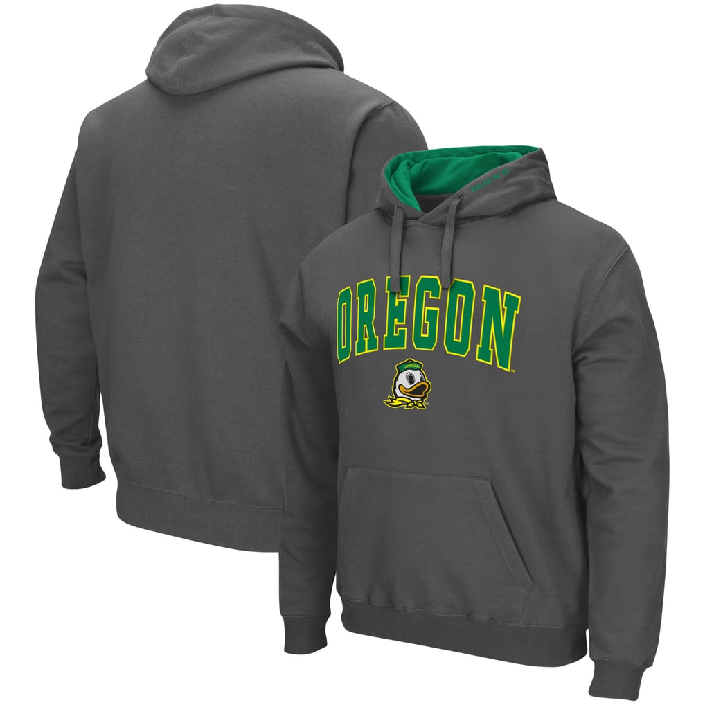 Oregon Ducks Colosseum Arch & Logo 3.0 Pullover Hoodie - Charcoal