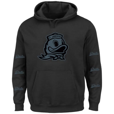Oregon Ducks Fanatics Big & Tall 3-Hit Pullover Hoodie - Black
