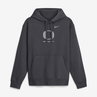  Oregon Ducks Nike Club Fleece Hoodie - Anthracite