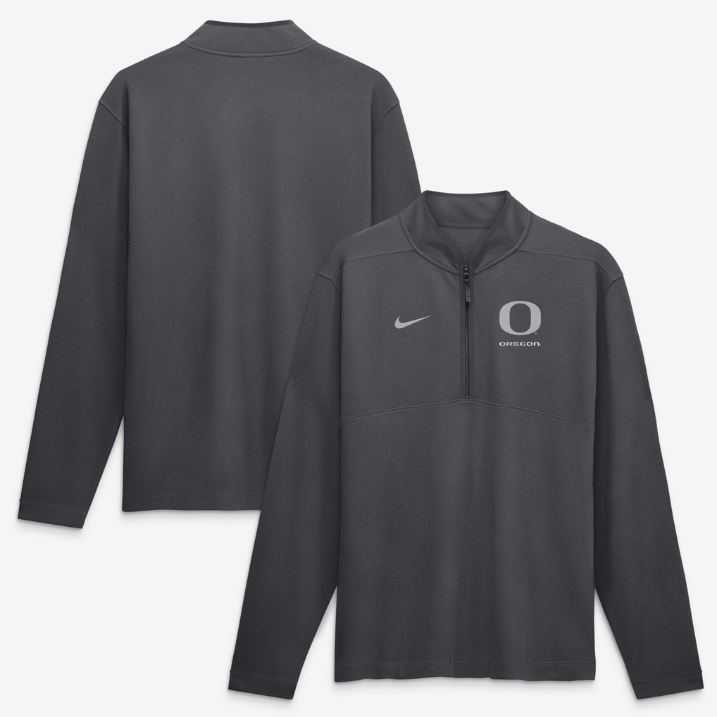  Oregon Ducks Nike Dri-FIT Victory Half-Zip Pullover - Anthracite