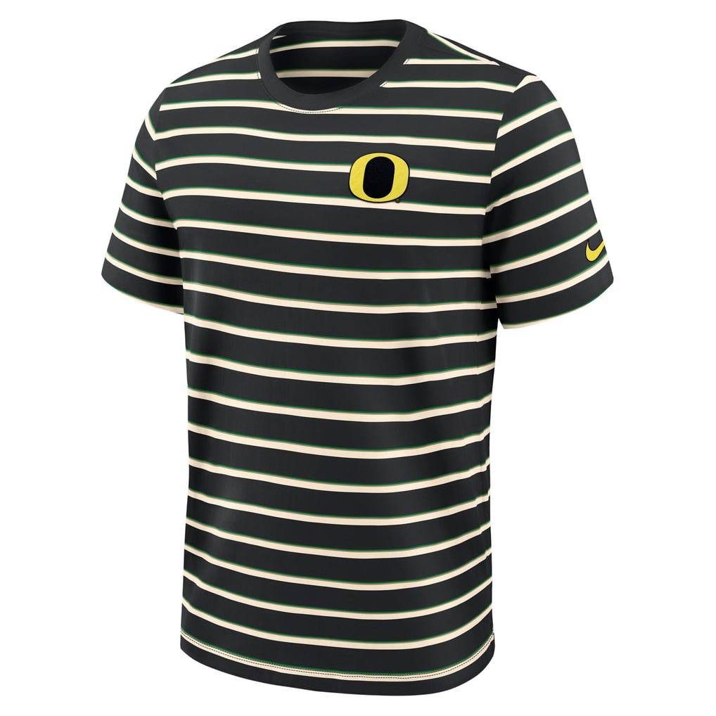 Oregon Ducks Nike Athletic Prep Legacy Summit Stripe T-Shirt - Black