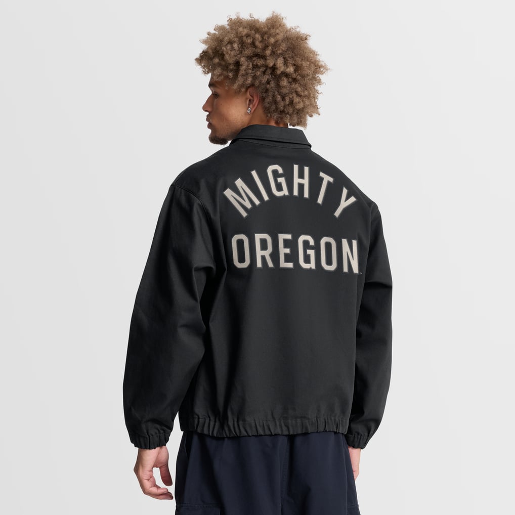 Oregon Ducks Nike Local Full-Zip Twill Jacket - Black