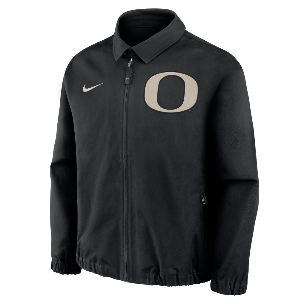Oregon Ducks Nike Local Full-Zip Twill Jacket - Black