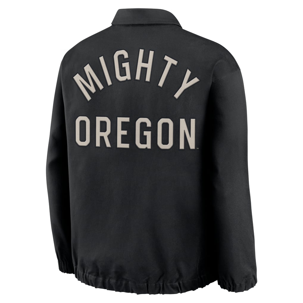 Oregon Ducks Nike Local Full-Zip Twill Jacket - Black
