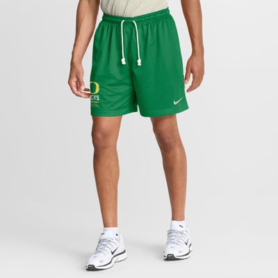 Oregon Ducks Nike 2026 Sideline Standard Issue Reversible Dri-FIT Shorts - Green/Anthracite