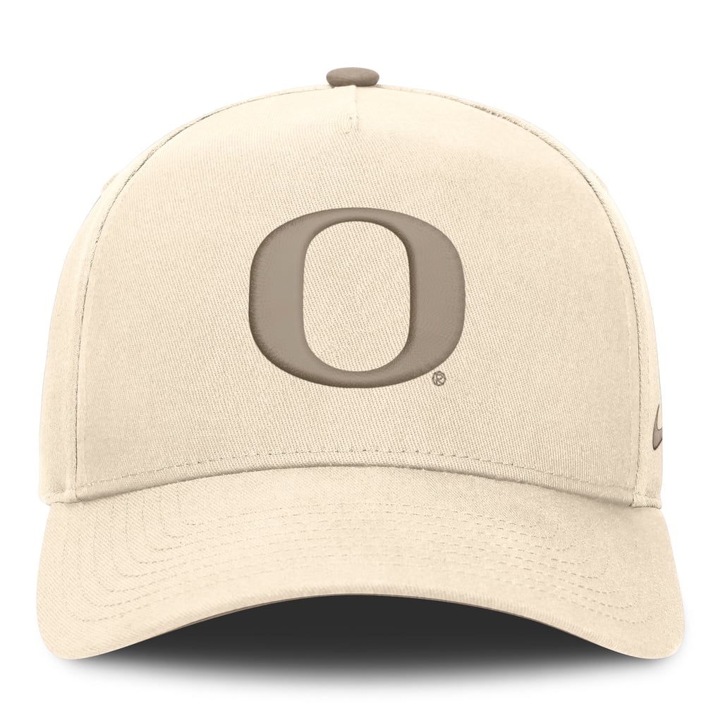 Oregon Ducks Nike Rise Adjustable Hat - Natural