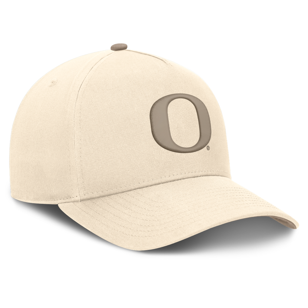 Oregon Ducks Nike Rise Adjustable Hat - Natural